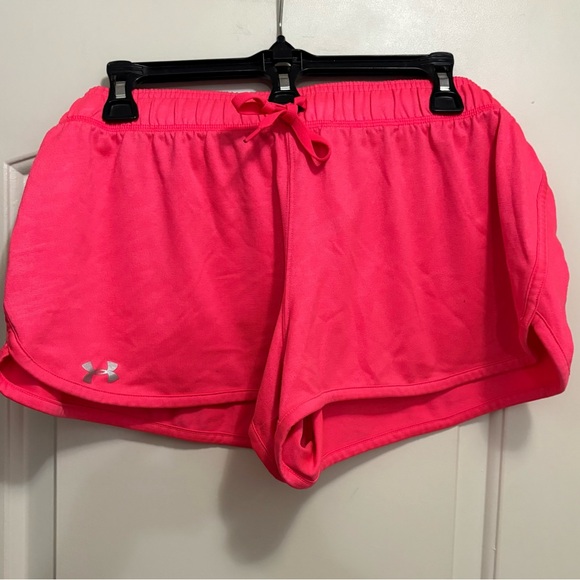 Under Armour Melon Athletic Shorts with Elastic Waistband - Picture 2 of 4
